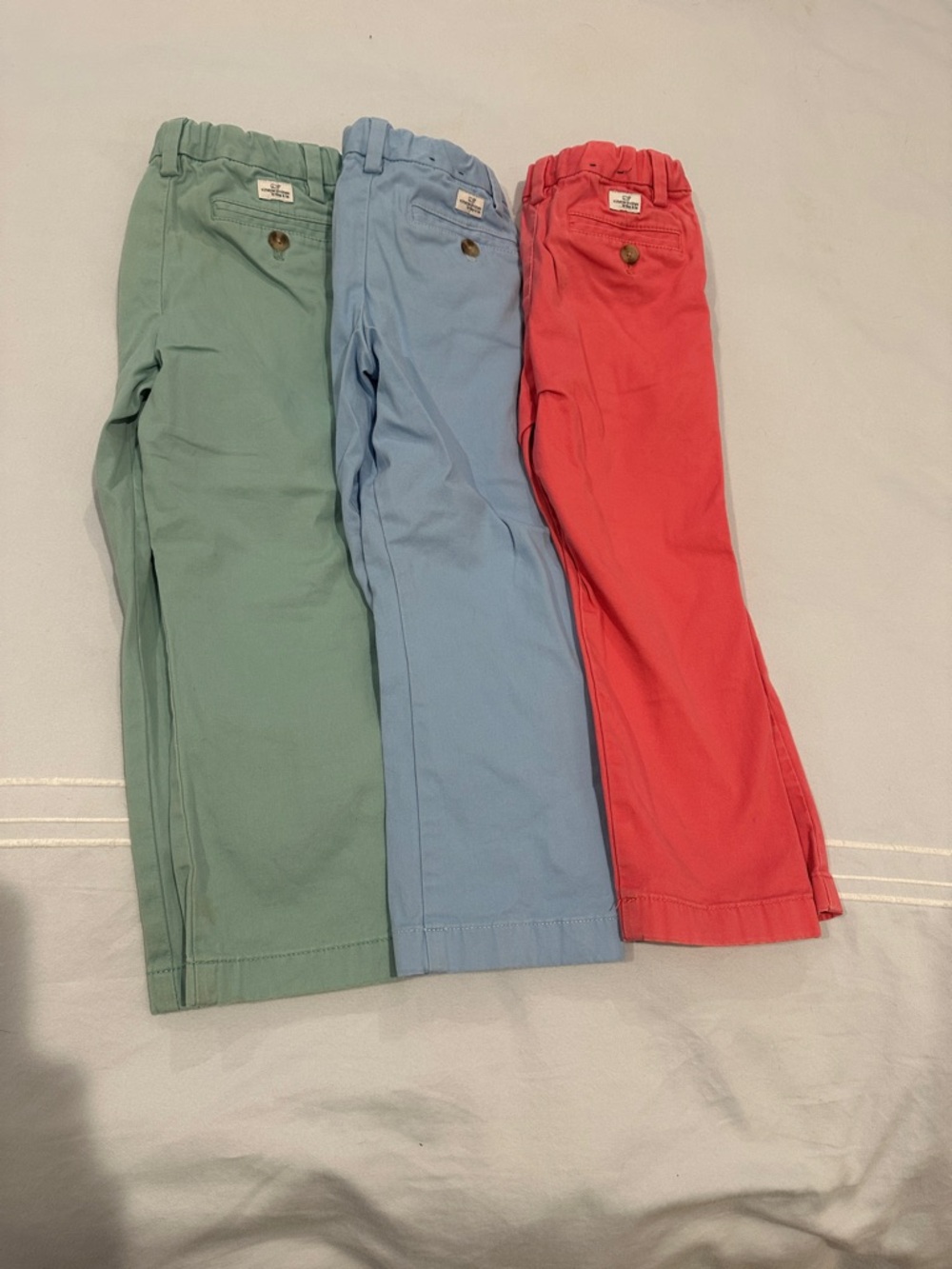 Vineyard Vines Chino Pants - Sage, Light Blue & Coral size 5t